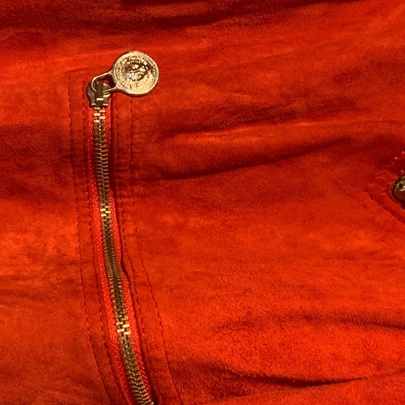 Versace Versus vintage red suede jacket - Picture 3 of 9